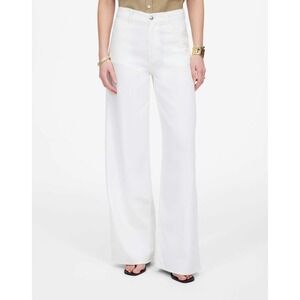 Madewell Superwide-Leg Jeans: Airy Denim Edition White Size 27 NWT